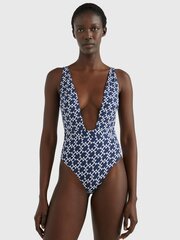 Tommy Hilfiger naisten uimapuku Plunge One Piece 545664374, sininen hinta ja tiedot | Naisten uimapuvut | hobbyhall.fi