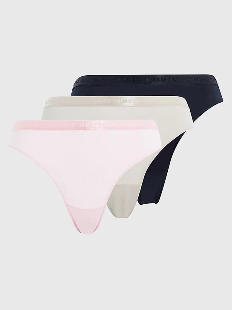 Tommy Hilfiger naisten alushousut Logo Waistband Briefs Multi 545665590, eri värejä, 3 kpl. hinta ja tiedot | Naisten alushousut | hobbyhall.fi
