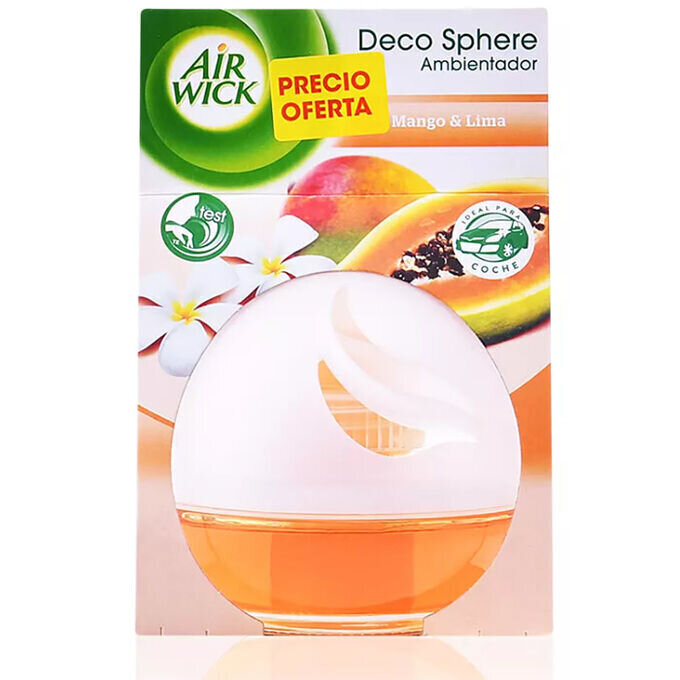 Ilmanraikastin Air Wick Deco Sphere, Mango and Lime, 75 ml hinta ja tiedot | Ilmanraikastimet | hobbyhall.fi