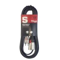 Stagg XLR/RCA, 6 m hinta ja tiedot | Kaapelit ja adapterit | hobbyhall.fi