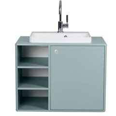 Kylpyhuonekaappi pesualtaalla Tenzo Color Bath, 80x50x62 cm, vihreä hinta ja tiedot | Kylpyhuonekaapit | hobbyhall.fi