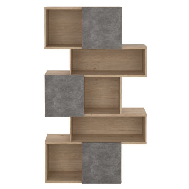 Hylly Atrium Maze, 95x31x166 cm, ruskea/harmaa hinta ja tiedot | Hyllyt | hobbyhall.fi