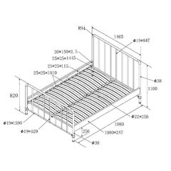 Sänky Aatrium Bronxx 140x200 cm, valkoinen hinta ja tiedot | Sängyt | hobbyhall.fi