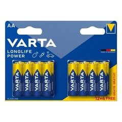 Varta alkalikennot AA Longlife Power 16 kpl hinta ja tiedot | Varta Kodin remontointi | hobbyhall.fi