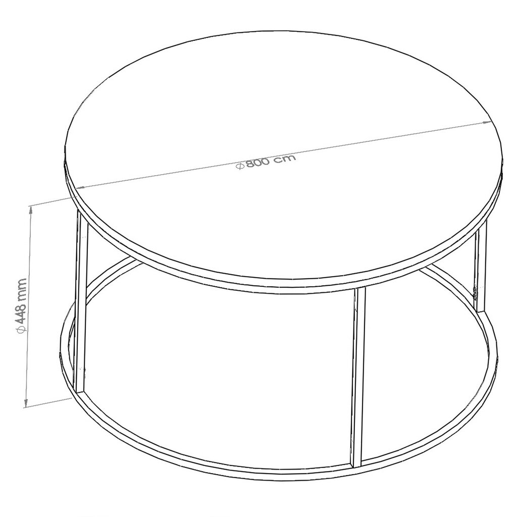 Sohvapöytä Berlin, musta hinta ja tiedot | Sohvapöydät | hobbyhall.fi