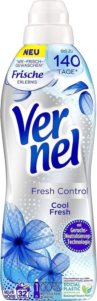 Hoitoaine pesuun Vernel Cool Fresh, 32 pesua, 800 ml hinta ja tiedot | Pyykinpesuaineet | hobbyhall.fi