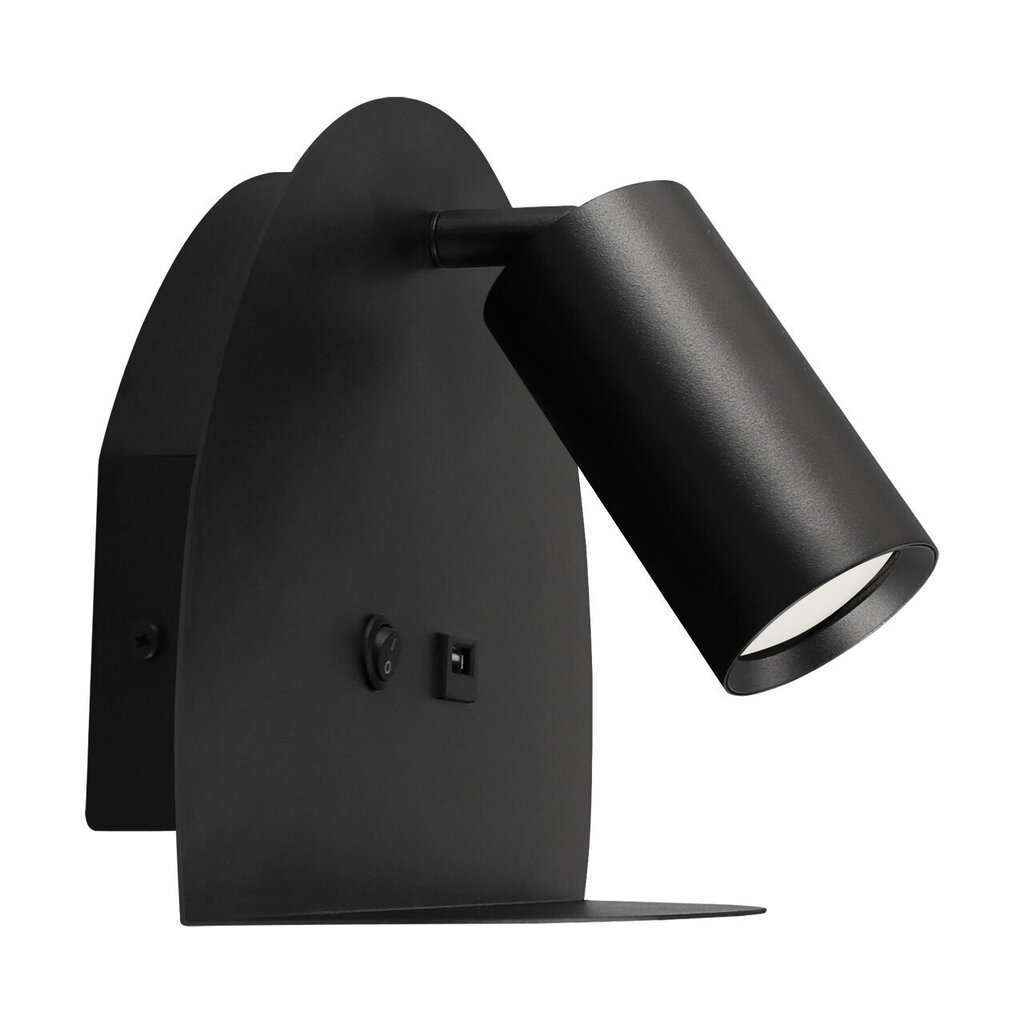 MOBI wll gu10 musta koristeellinen valaisin 180x250x105mm hinta ja tiedot | Upotettavat valaisimet ja LED-valaisimet | hobbyhall.fi