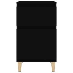 vidaXL Yöpöydät 2 kpl musta 40x35x70 cm hinta ja tiedot | Yöpöydät | hobbyhall.fi