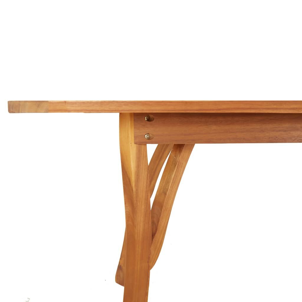 vidaXL Puutarhapöytä 200x90x75 cm täysi akasiapuu hinta ja tiedot | Puutarhapöydät | hobbyhall.fi