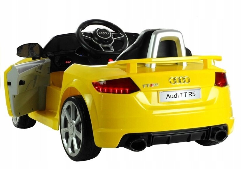 Sähköauto AUDI TT RS, keltainen hinta ja tiedot | Lasten sähköautot | hobbyhall.fi