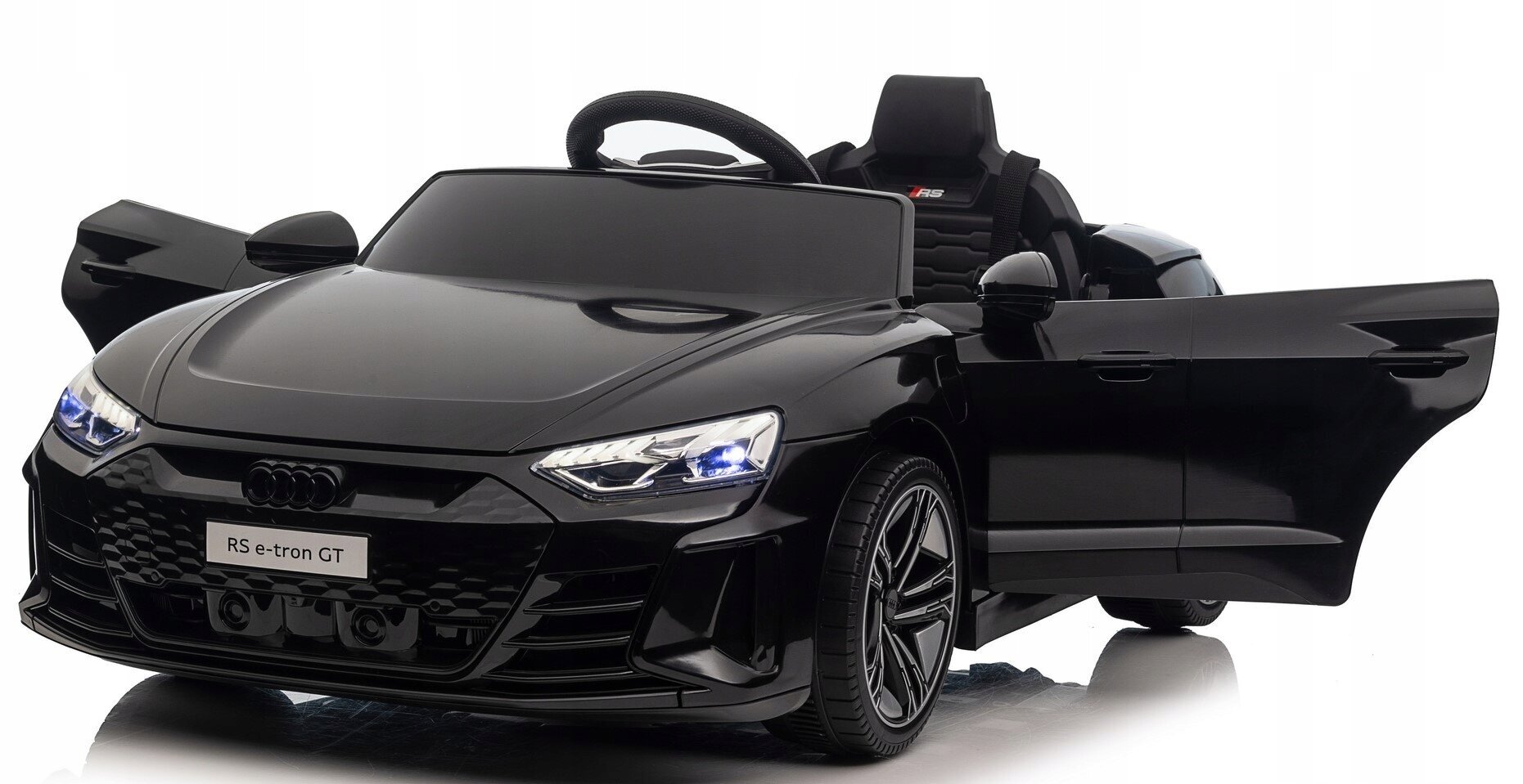 Sähköauto AUDI E-TRON GT RS 4X4, musta hinta ja tiedot | Lasten sähköautot | hobbyhall.fi