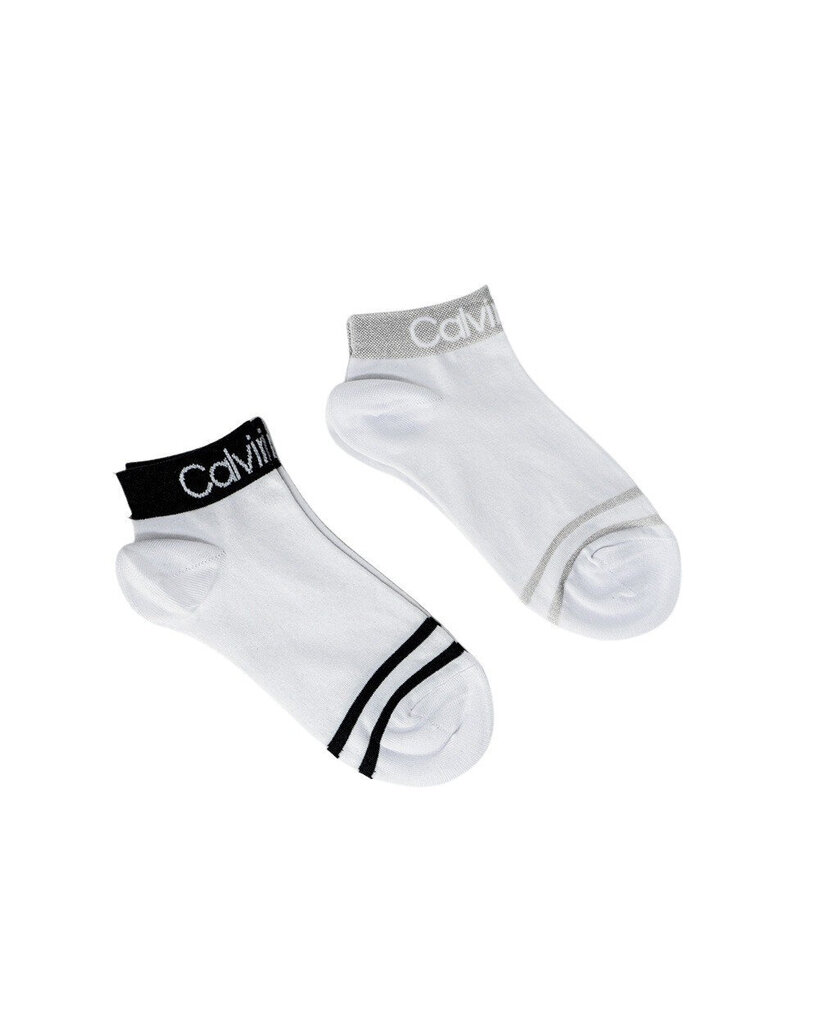 Ck women quarter 2p logo welt Calvin Klein miehet white 701218775002 hinta ja tiedot | Naisten sukat | hobbyhall.fi