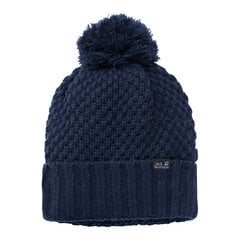 Naisten hattu Jack Wolfskin Highloft Knit Cap, sininen hinta ja tiedot | Naisten päähineet | hobbyhall.fi