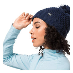 Naisten hattu Jack Wolfskin Highloft Knit Cap, sininen hinta ja tiedot | Naisten päähineet | hobbyhall.fi