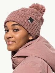 Naisten hattu Jack Wolfskin Lorelei Beanie Afterglow hinta ja tiedot | Naisten päähineet | hobbyhall.fi