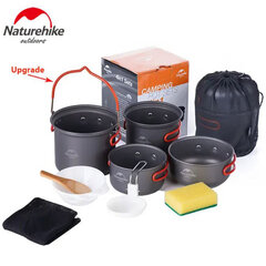 Naturehike retkikattilasetti 4 kpl hinta ja tiedot | Naturehike Retkeily | hobbyhall.fi