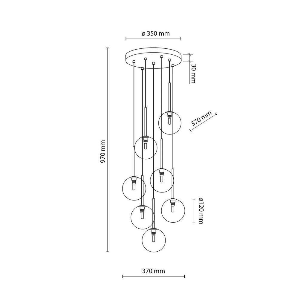 TK Lighting riippuvalaisin Nilos hinta ja tiedot | Riippuvalaisimet | hobbyhall.fi