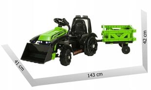 Sähkötraktori TRAKTOR C2+ hinta ja tiedot | Lasten sähköautot | hobbyhall.fi