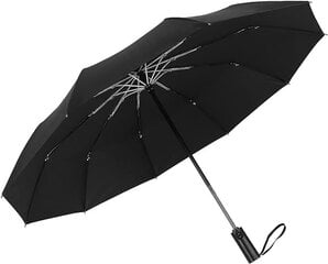 Sateenvarjo 105cm musta hinta ja tiedot | Naisten sateenvarjot | hobbyhall.fi
