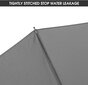 Sateenvarjo 105cm leveä harmaa hinta ja tiedot | Naisten sateenvarjot | hobbyhall.fi