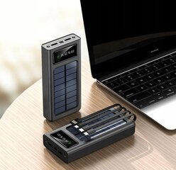 Powerbank solar 10000 mAh, musta hinta ja tiedot | Varavirtalähteet | hobbyhall.fi