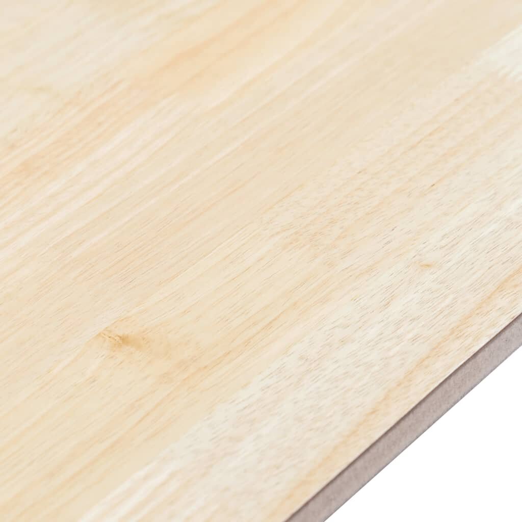 vidaXL Ruokapöytä valkoinen ja ruskea 114x71x75 cm kumipuu hinta ja tiedot | Ruokapöydät | hobbyhall.fi