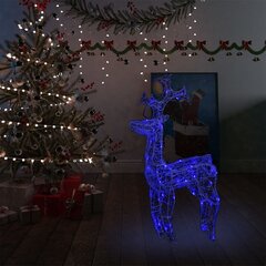 vidaXL Poro joulukoriste 90 LED-valoa 60x16x100 cm akryyli hinta ja tiedot | Joulukoristeet | hobbyhall.fi