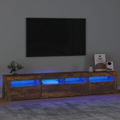 vidaXL TV-taso LED-valoilla savutammi 210x35x40 cm hinta ja tiedot | TV-tasot | hobbyhall.fi