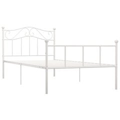 vidaXL Sängynrunko valkoinen metalli 90x200 cm hinta ja tiedot | Sängyt | hobbyhall.fi