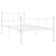 vidaXL Sängynrunko valkoinen metalli 90x200 cm hinta ja tiedot | Sängyt | hobbyhall.fi