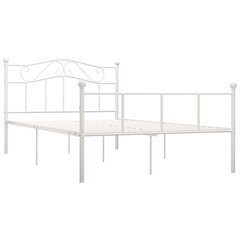 vidaXL Sängynrunko valkoinen metalli 120x200 cm hinta ja tiedot | Sängyt | hobbyhall.fi