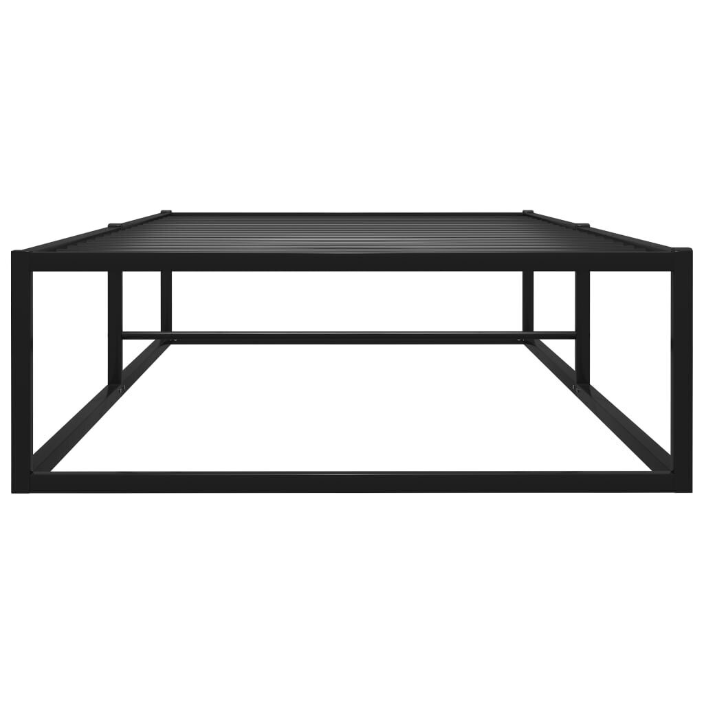 vidaXL Sängynrunko musta metalli 100x200 cm hinta ja tiedot | Sängyt | hobbyhall.fi