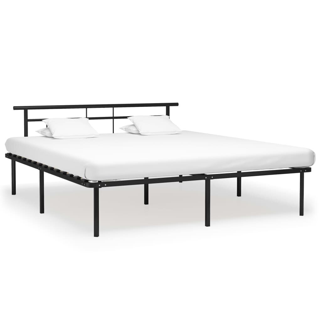 vidaXL Sängynrunko musta metalli 200x200 cm hinta ja tiedot | Sängyt | hobbyhall.fi