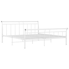 vidaXL Sängynrunko valkoinen metalli 200x200 cm hinta ja tiedot | Sängyt | hobbyhall.fi