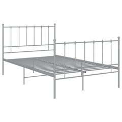 vidaXL Sängynrunko harmaa metalli 120x200 cm hinta ja tiedot | Sängyt | hobbyhall.fi