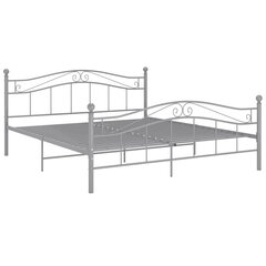 vidaXL Sängynrunko harmaa metalli 200x200 cm hinta ja tiedot | Sängyt | hobbyhall.fi