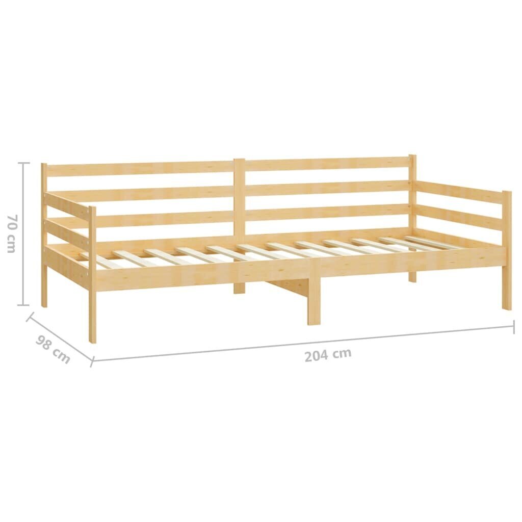 vidaXL Sohvasänky täysi mänty 90x200 cm hinta ja tiedot | Sängyt | hobbyhall.fi