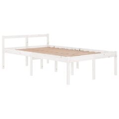 vidaXL Vanhusten sänky valkoinen 120x200 cm täysi mänty hinta ja tiedot | Sängyt | hobbyhall.fi