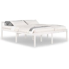 vidaXL Vanhusten sänky valkoinen 160x200 cm täysi mänty hinta ja tiedot | Sängyt | hobbyhall.fi