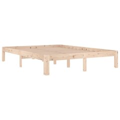 vidaXL Sängynrunko täysi mänty 140x190 cm hinta ja tiedot | Sängyt | hobbyhall.fi