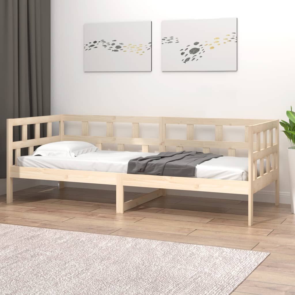 vidaXL Sohvasänky täysi mänty 90x200 cm hinta ja tiedot | Sängyt | hobbyhall.fi