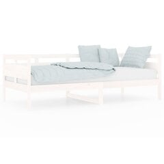 vidaXL Sohvasänky valkoinen täysi mänty 90x200 cm hinta ja tiedot | Sängyt | hobbyhall.fi