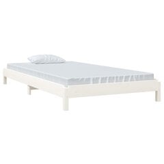 vidaXL Pinottava sänky valkoinen 80x200 cm täysi mänty hinta ja tiedot | Sängyt | hobbyhall.fi
