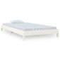 vidaXL Pinottava sänky valkoinen 80x200 cm täysi mänty hinta ja tiedot | Sängyt | hobbyhall.fi