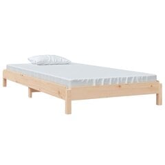 vidaXL Pinottava sänky 75x190 cm täysi mänty hinta ja tiedot | Sängyt | hobbyhall.fi