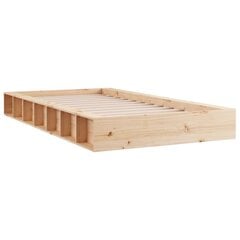 vidaXL Sängynrunko 90x200 cm täysi puu hinta ja tiedot | Sängyt | hobbyhall.fi