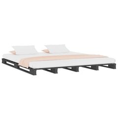 vidaXL Lavasänky harmaa 120x190 cm täysi puu 4FT Small Double hinta ja tiedot | Sängyt | hobbyhall.fi