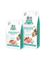 Brit Care Cat Grain-Free Sterilized Urinary Health täysravinto kissoille 2kg hinta ja tiedot | Kissan kuivaruoka | hobbyhall.fi