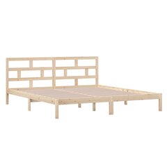 vidaXL Sängynrunko täysi mänty 140x190 cm hinta ja tiedot | Sängyt | hobbyhall.fi