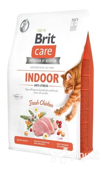 Brit Care Cat Grain-Free Indoor Anti-Stress täysravinto kissoille 2kg hinta ja tiedot | Kissan kuivaruoka | hobbyhall.fi